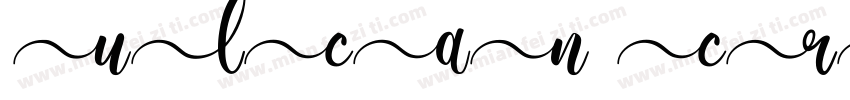 Vulcan Script front字体转换